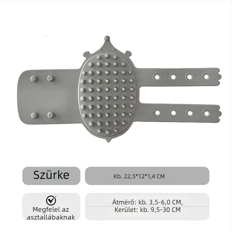 Macskaápoló eszköz görbült TPE-vel — tartós masszírozó hosszú szőrű macskáknak