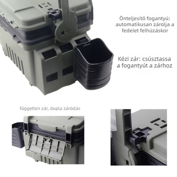 Jesvan EVA csalihorgász doboz, megerősített és vastagított kivitel, nagy kapacitású