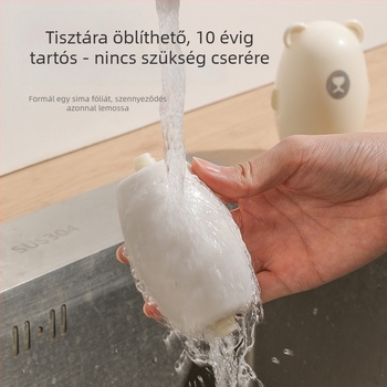 Háziállat-szőr eltávolító görgő – ovális formájú, rajzfilm dizájn, mosható, hordozható, műanyag, Youren márka, 2024 nyár, modern minimál stílus