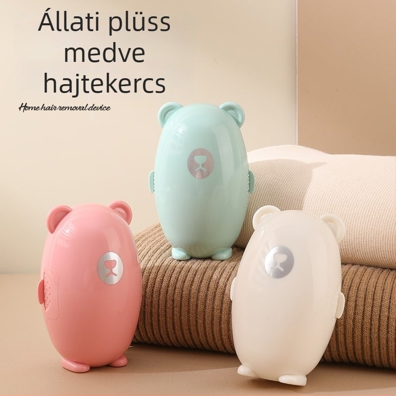 Háziállat-szőr eltávolító görgő – ovális formájú, rajzfilm dizájn, mosható, hordozható, műanyag, Youren márka, 2024 nyár, modern minimál stílus