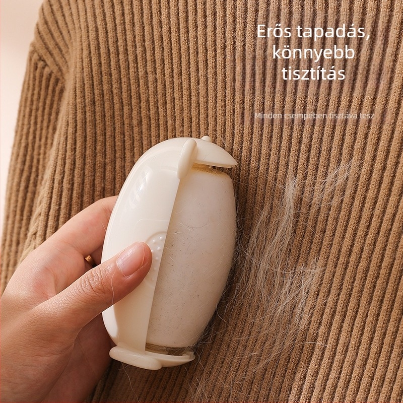 Háziállat-szőr eltávolító görgő – ovális formájú, rajzfilm dizájn, mosható, hordozható, műanyag, Youren márka, 2024 nyár, modern minimál stílus