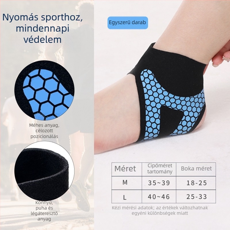 Bokarögzítő a ficamvédelmére — professzionális sportkötés a bokak fixálásához • Anyag: nylon + spandex • Alkalmas: általános használatra • Sport: kosárlabda • Csomagolás: 500 db