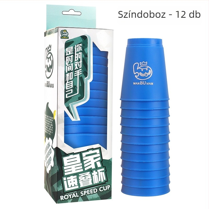 ohern Kupa pohár-stacking asztali játék – Gyorsaság, Puzzle és Logikai Edzés, Beltéri Szórakozás, 7–14 éveseknek, Csomagolás: táska, színes doboz, OPP zacskó