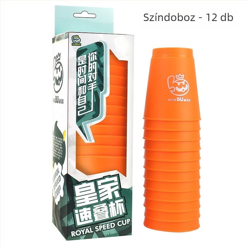 ohern Kupa pohár-stacking asztali játék – Gyorsaság, Puzzle és Logikai Edzés, Beltéri Szórakozás, 7–14 éveseknek, Csomagolás: táska, színes doboz, OPP zacskó