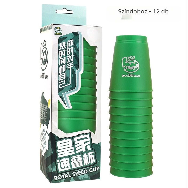 ohern Kupa pohár-stacking asztali játék – Gyorsaság, Puzzle és Logikai Edzés, Beltéri Szórakozás, 7–14 éveseknek, Csomagolás: táska, színes doboz, OPP zacskó