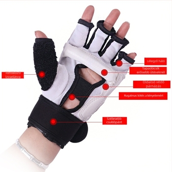 Gyerek Taekwondo védőfelszerelés: tenyér-, csukló- és könyökvédelmet; test anyaga: szivacs; 100 darabos csomag; alkalmas bokszra, taekwondo-ra, sanda-ra és küzdősportokra