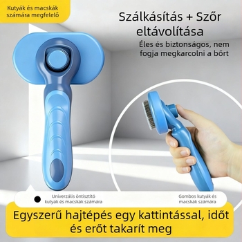 Állatgondozó eszköz – Szőrzet eltávolító kefe kutyáknak és macskáknak, öntisztító, ABS anyag, Chong Zhi Yao márka, modell FXSZ, 100 g