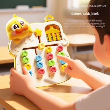 Gyerekeknek szóló oktató puzzle-játék színfelismeréssel és logikus gondolkodással (Anyag: műanyag; Korosztály: 4–6 év; Csomagolás: táska; 3C: 2024152202054298)