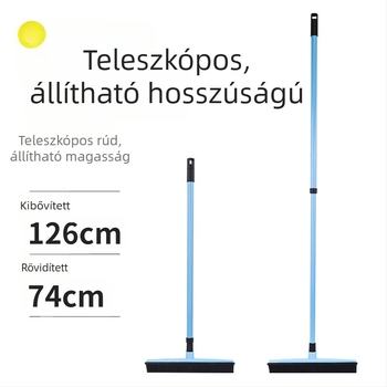 Állatszőr eltávolító söprű kárpitra és padlóra – érintés nélküli felmosó, gumírozott padló keféje, kutyaszőr tisztítás, ablak tisztítás