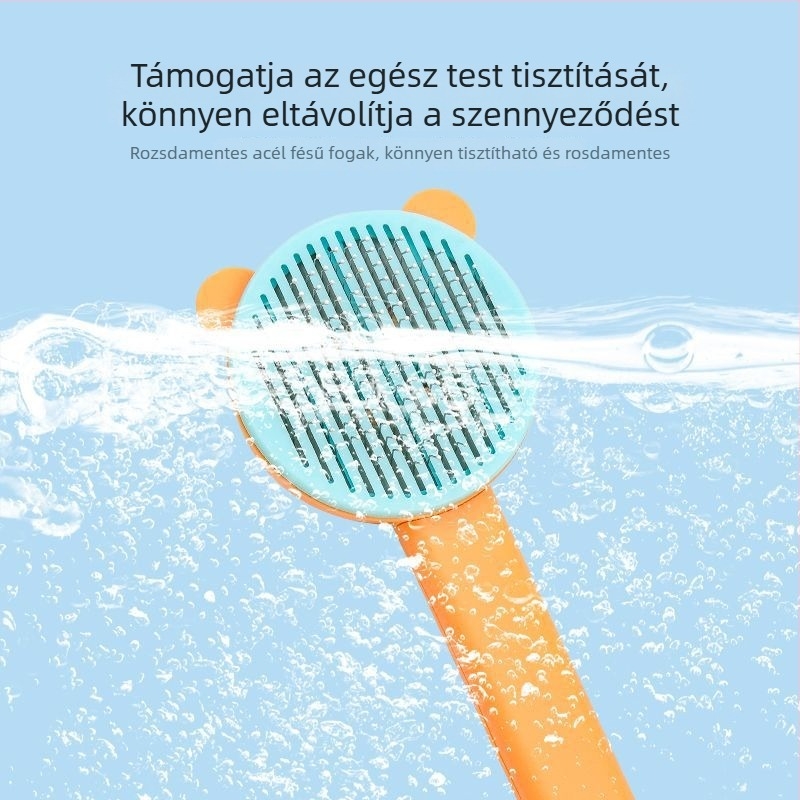 Kutyaszőr eltávolító fésű ABS és rozsdamentes acél tüskékkel, Tanizaki, fésű-ecset, 500 darabos csomag