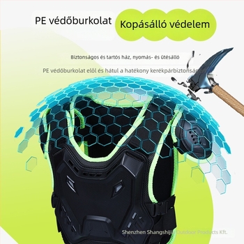 Gyerekeknek szánt kerékpáros védőfelszerelés EVA anyaggal, derék- és vállvédő