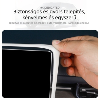 Silikon autóképernyő védőburkolat, karcolás elleni és ütközés elleni védelem, teljes védelem, továbbfejlesztett osztály (Anyag: szilikon; Modell: Ji Krypton 9x; Alkalmazási rész: középső konzol; Funkciók: karcolás elleni, ütközés elleni, teljes védelem)