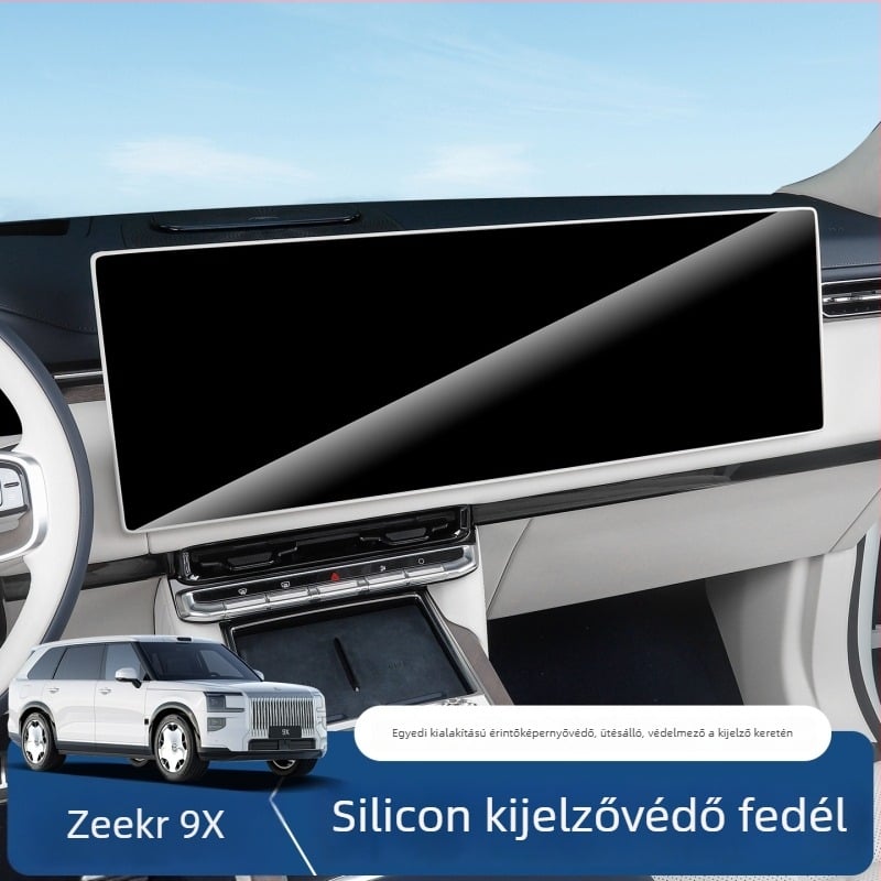Silikon autóképernyő védőburkolat, karcolás elleni és ütközés elleni védelem, teljes védelem, továbbfejlesztett osztály (Anyag: szilikon; Modell: Ji Krypton 9x; Alkalmazási rész: középső konzol; Funkciók: karcolás elleni, ütközés elleni, teljes védelem)