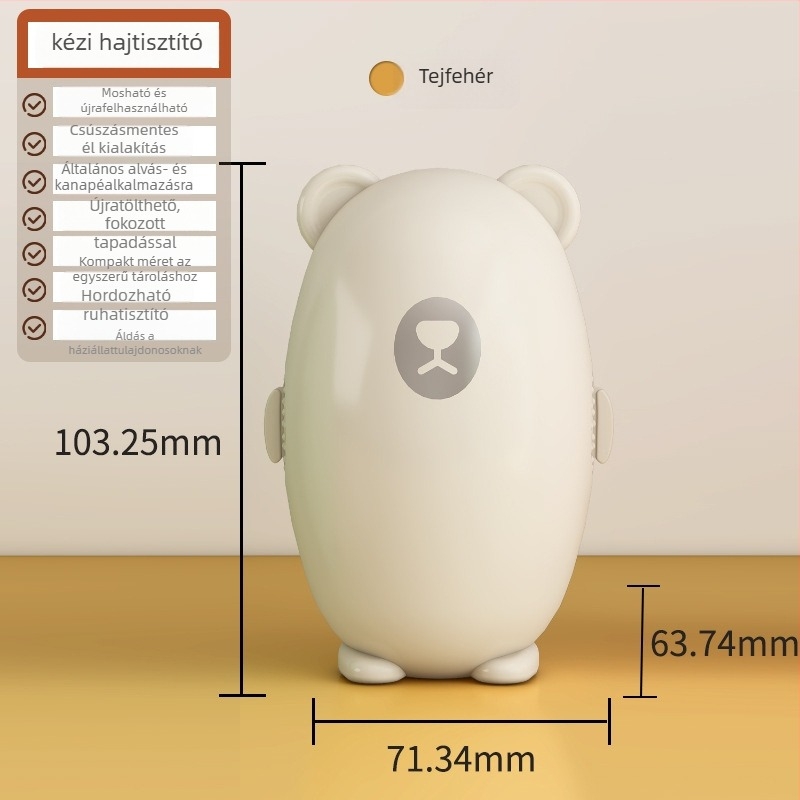 Hordozható ruhaszösz- és hajmentesítő görgő - műanyag test, Ye yu márka, modern minimalist dizájn, modell nmq010
