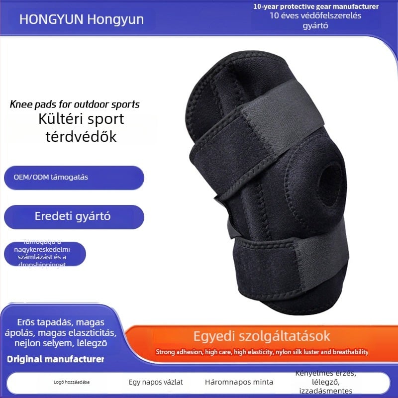 YC SUPPORT Neoprén térdvédő – könnyű térdvédelem futásra, kosárlabdára, futballra és edzésre