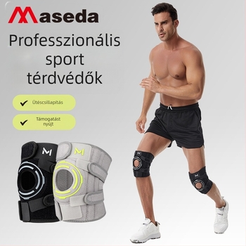 Mystar térdvédők OK anyagból készült kompressziós védelemmel és ütéscsillapító támaszokkal, kosárlabda, futás és hegymászás számára