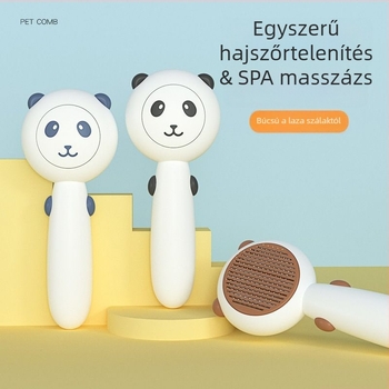 Kutyák és macskák ápoló fésű, PP anyag, KUCHI márka, eltávolítja a kilógó szőrt, alkalmas rövid- és hosszú szőrű macskáknak
