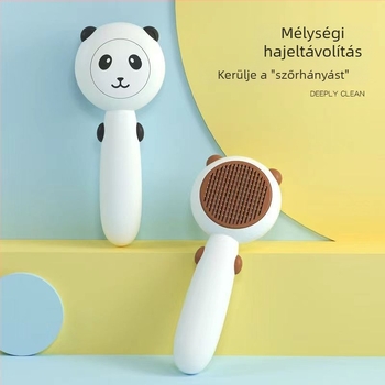 Kutyák és macskák ápoló fésű, PP anyag, KUCHI márka, eltávolítja a kilógó szőrt, alkalmas rövid- és hosszú szőrű macskáknak