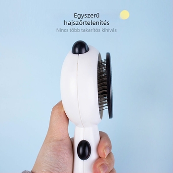 Kutyák és macskák ápoló fésű, PP anyag, KUCHI márka, eltávolítja a kilógó szőrt, alkalmas rövid- és hosszú szőrű macskáknak