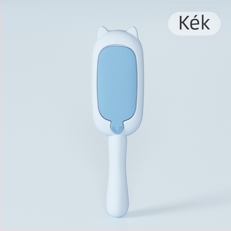 Elektrostatikus adszorpciós kisállat szőr eltávolító kefe – kétirányú szőrszál-eltávolítás, ívelt kialakítás, ABS, hosszú szőrű macskáknak