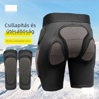Tong sa Sívédő készlet: csípő- és térdvédők, belső ruházat, Spandex, felnőtteknek, alkalmas síelésre, snowboardozásra, dupla deszkázásra, kerékpározásra, korcsolyázásra