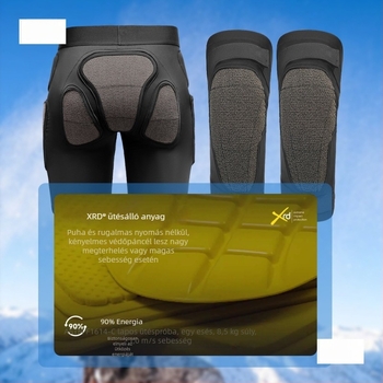 Tong sa Sívédő készlet: csípő- és térdvédők, belső ruházat, Spandex, felnőtteknek, alkalmas síelésre, snowboardozásra, dupla deszkázásra, kerékpározásra, korcsolyázásra