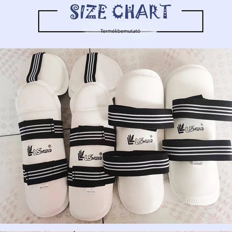 Könyök- és sípcsontvédő készlet bokszhoz és harcművészetekhez, felnőttek és gyerekek számára, habanyag, 10 darabos csomag