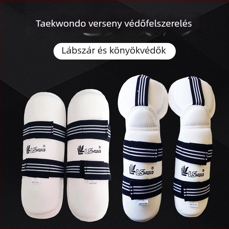 Könyök- és sípcsontvédő készlet bokszhoz és harcművészetekhez, felnőttek és gyerekek számára, habanyag, 10 darabos csomag