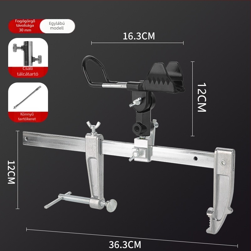 Strong Merchants alumínium ötvözetű horgászbot-tartó, fix, nem összecsukható, nem forog