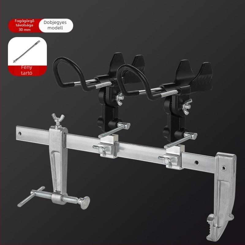 Strong Merchants alumínium ötvözetű horgászbot-tartó, fix, nem összecsukható, nem forog