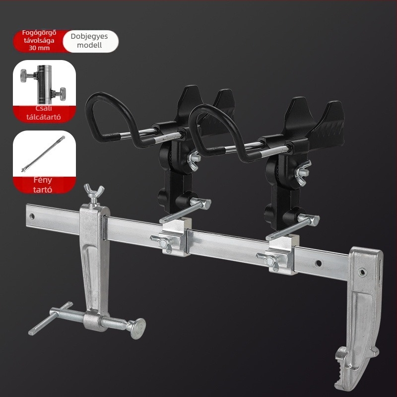 Strong Merchants alumínium ötvözetű horgászbot-tartó, fix, nem összecsukható, nem forog