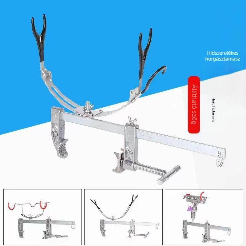 Horgászbot tartó hajóplatóhoz – Univerzális híd, jéghorgászat, fémszerkezet