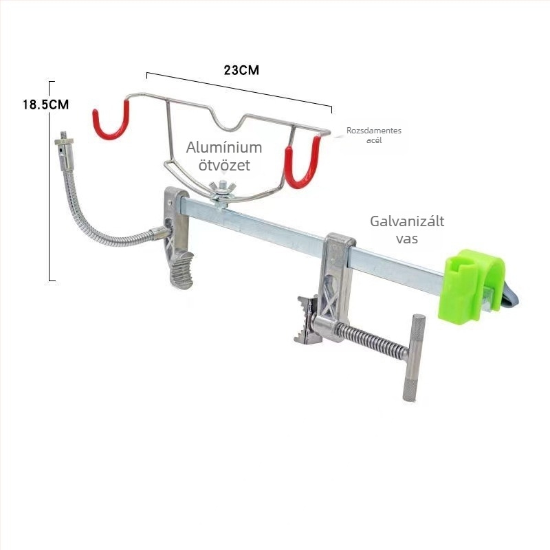 Horgászbot tartó hajóplatóhoz – Univerzális híd, jéghorgászat, fémszerkezet