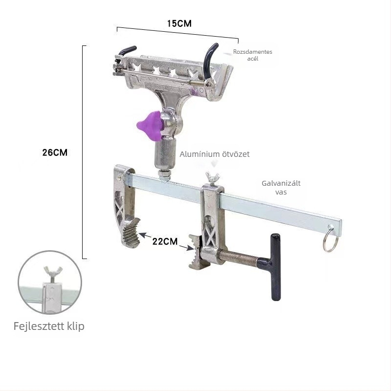 Horgászbot tartó hajóplatóhoz – Univerzális híd, jéghorgászat, fémszerkezet