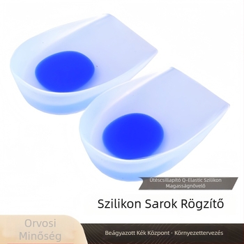 TX-S12 szilikon sarokbetét – emelő funkció, alkalmas sportcipőkhöz, bőrcipőkhöz és csizmákhoz; uniszex