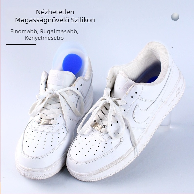 TX-S12 szilikon sarokbetét – emelő funkció, alkalmas sportcipőkhöz, bőrcipőkhöz és csizmákhoz; uniszex