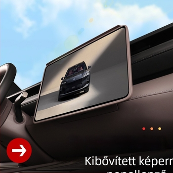 NIO ES8 középkonzol szilikon kijelzővédő, belső fólia, öntapadó telepítés