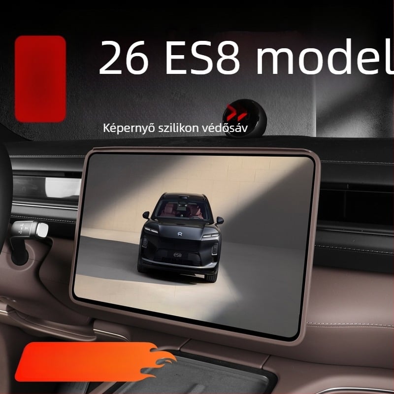 NIO ES8 középkonzol szilikon kijelzővédő, belső fólia, öntapadó telepítés