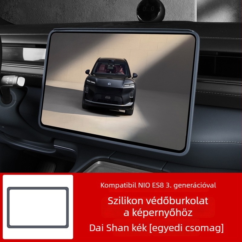 NIO ES8 középkonzol szilikon kijelzővédő, belső fólia, öntapadó telepítés