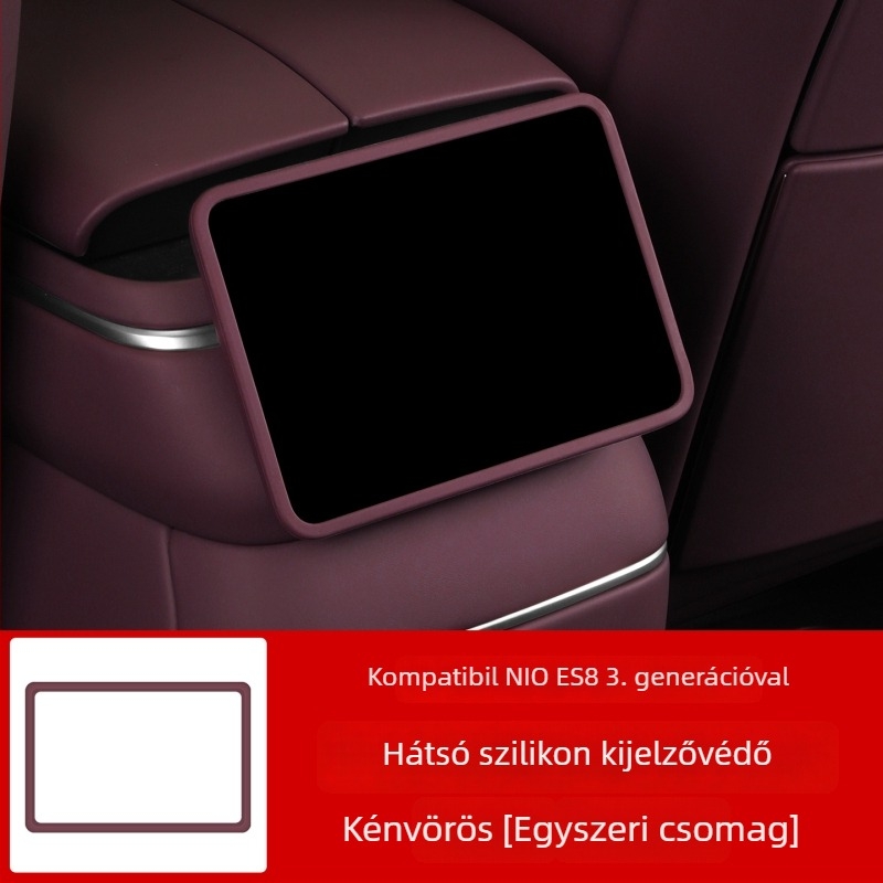 NIO ES8 középkonzol szilikon kijelzővédő, belső fólia, öntapadó telepítés