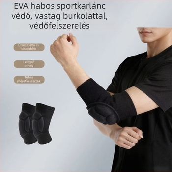 Tánc edzéshez könyökvédők, vastag párnázás, csúszásmentes hab, univerzális használat
