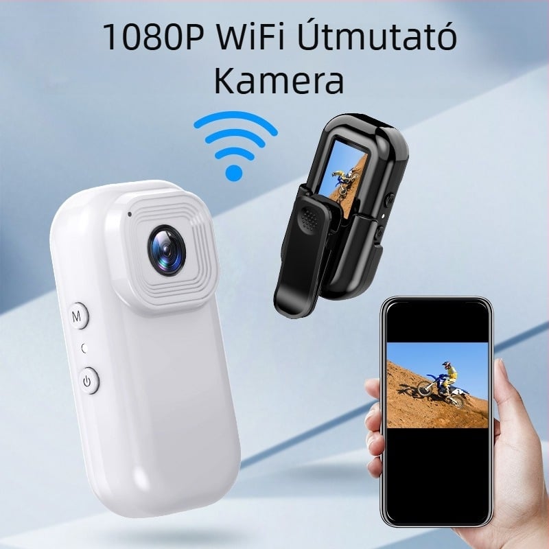 L11 mini sportkamera kültéri tevékenységekhez, rögzíthető nyakörvre, 1080p felvétel, 0,96'' LCD, TF-kártya tárhely, üzemidő akár 4 óra