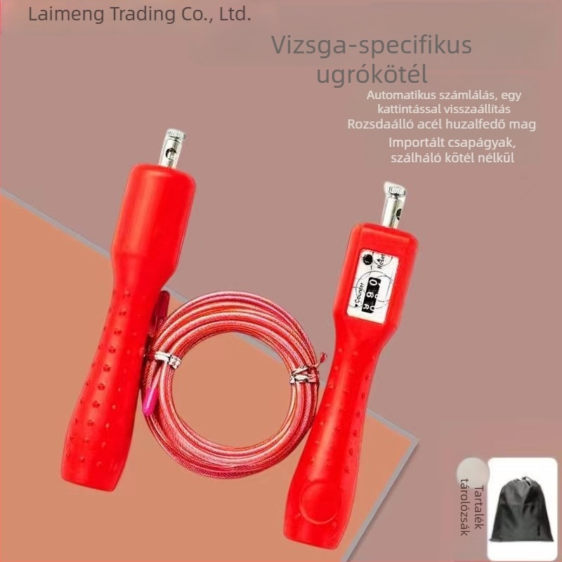 Ugrókötél PVC bevonattal és acélhuzallal a fitness tréningekhez – kardió és zsírégetés, megfelelő felnőtteknek és tiniknek