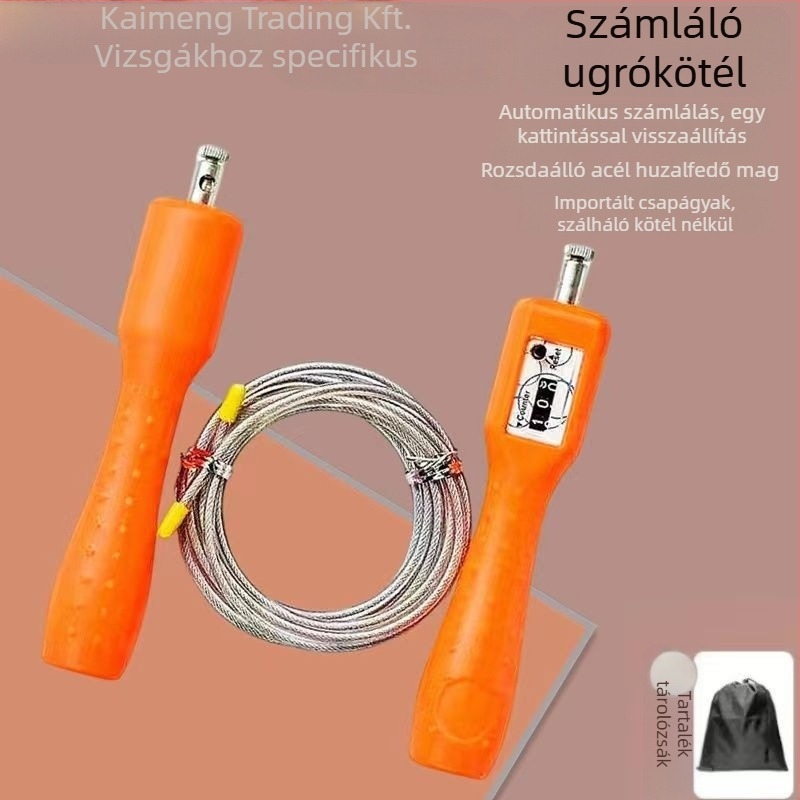 Ugrókötél PVC bevonattal és acélhuzallal a fitness tréningekhez – kardió és zsírégetés, megfelelő felnőtteknek és tiniknek