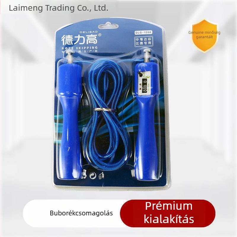 Ugrókötél PVC bevonattal és acélhuzallal a fitness tréningekhez – kardió és zsírégetés, megfelelő felnőtteknek és tiniknek