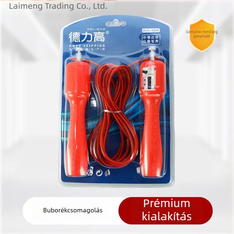 Ugrókötél PVC bevonattal és acélhuzallal a fitness tréningekhez – kardió és zsírégetés, megfelelő felnőtteknek és tiniknek