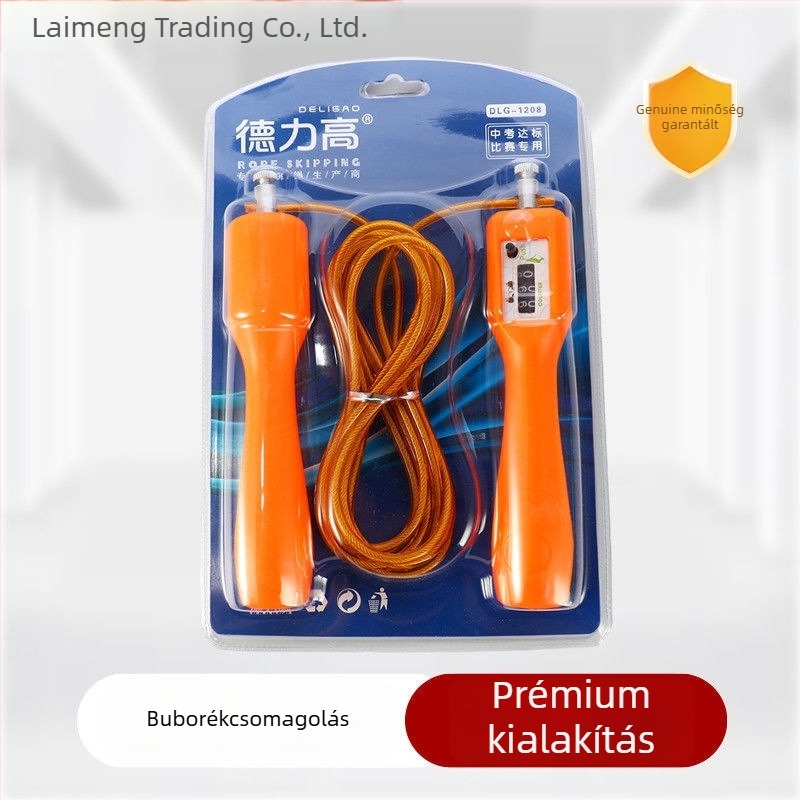 Ugrókötél PVC bevonattal és acélhuzallal a fitness tréningekhez – kardió és zsírégetés, megfelelő felnőtteknek és tiniknek