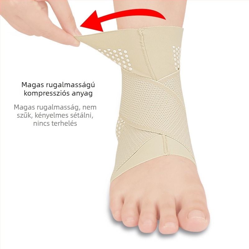 Bokavédő beépített párnával, vékony kialakítású, rögzítő szíjjal, felnőtteknek, hegymászás