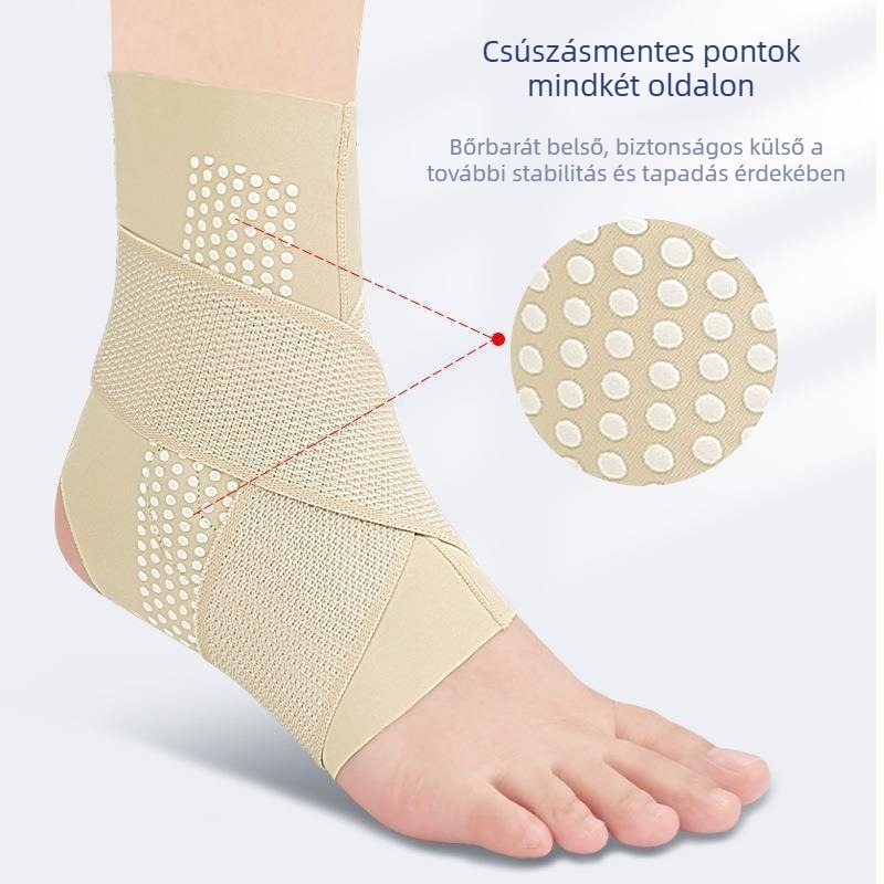 Bokavédő beépített párnával, vékony kialakítású, rögzítő szíjjal, felnőtteknek, hegymászás