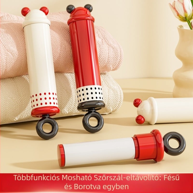 Mini roller a ruhaszőrszálak eltávolítására – mosható, 2-in-1 haj és por tisztító, ABS műanyag, márka One chestnut